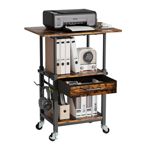Yorbay Druckerständer mit Rollen höhenverstellbar 56–78 cm - YS035-T121 - 1 - yorbiy.com