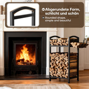 Yorbay Kaminholzregal 2 Ebenen aus Metall mit Oxford - Tasche - YB123-T088 - 4 - yorbiy.com