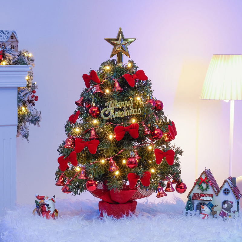 Yorbay 40 cm Mini - Weihnachtsbaum mit LED - Beleuchtung und Fernbedienung - O033 - 8 - yorbiy.com