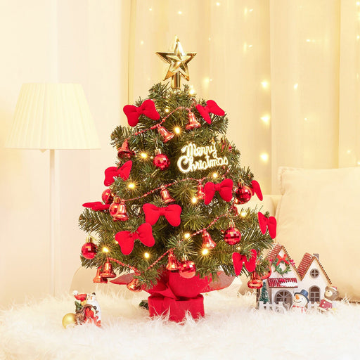 Yorbay 40 cm Mini - Weihnachtsbaum mit LED - Beleuchtung und Fernbedienung - O061 - 2 - yorbiy.com