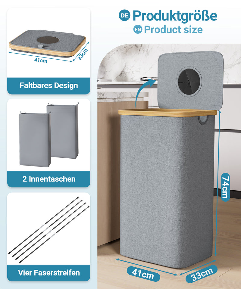 Yorbay Pfandflaschen Sammler 100L mit 2 Beuteln - YB067 - Z104 - 12 - yorbiy.com