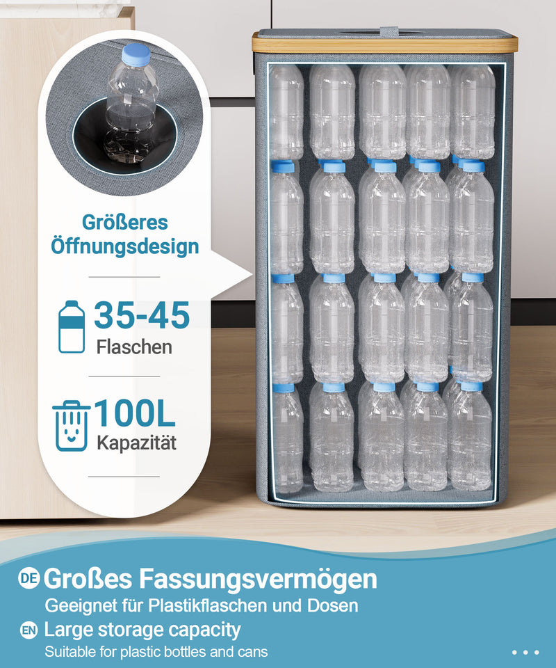 Yorbay Pfandflaschen Sammler 100L mit 2 Beuteln - YB067 - Z104 - 13 - yorbiy.com