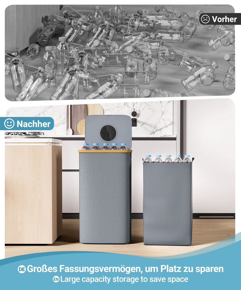 Yorbay Pfandflaschen Sammler 100L mit 2 Beuteln - YB067 - Z104 - 14 - yorbiy.com