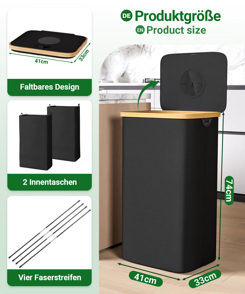 Yorbay Pfandflaschen Sammler 100L mit 2 Beuteln - YB067 - Z105 - 3 - yorbiy.com