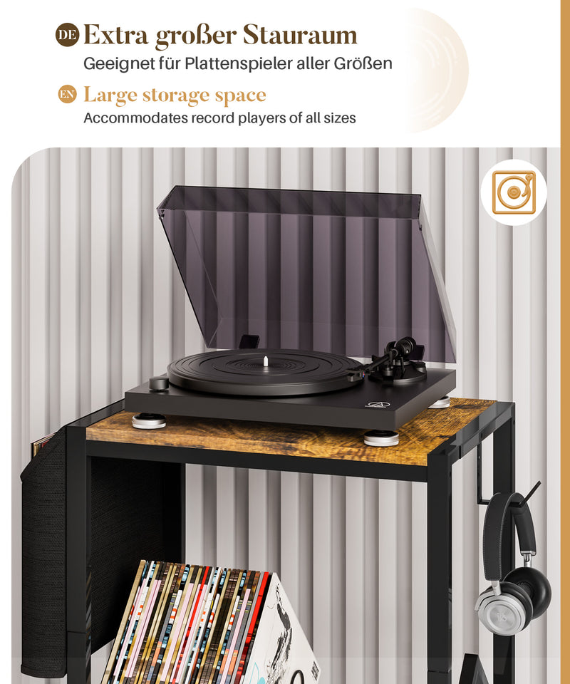 Yorbay Vinyl - Plattenregal mit Stoffbeutel & Rädern - YB059 - T053 - 4 - yorbiy.com