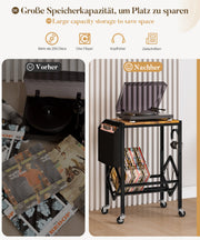 Yorbay Vinyl - Plattenregal mit Stoffbeutel & Rädern - YB059 - T053 - 9 - yorbiy.com