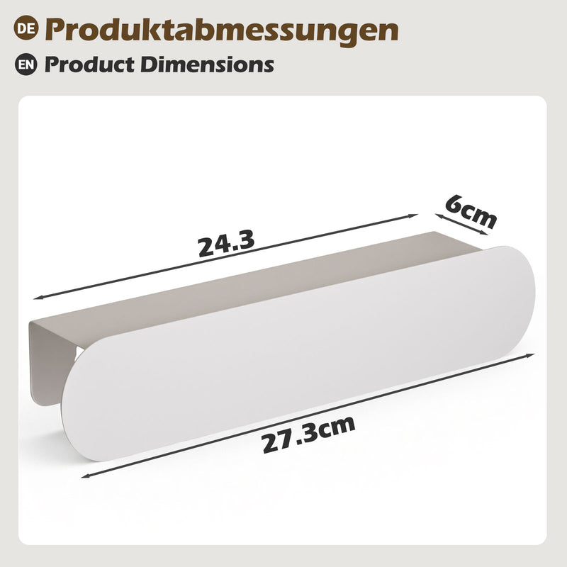 Yorbay Metall Schlüsselbrett mit Ablage und 6 Haken - YB141-T097 - 11 - yorbiy.com