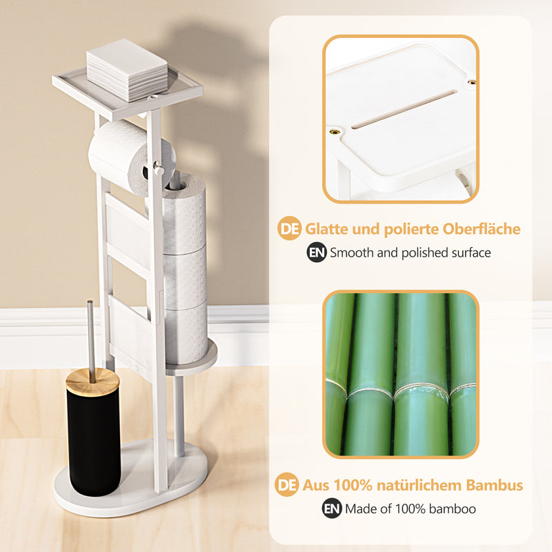 Yorbay Stand WC - Garnitur aus Bambus - YB025 - Z046 - 21 - yorbiy.com