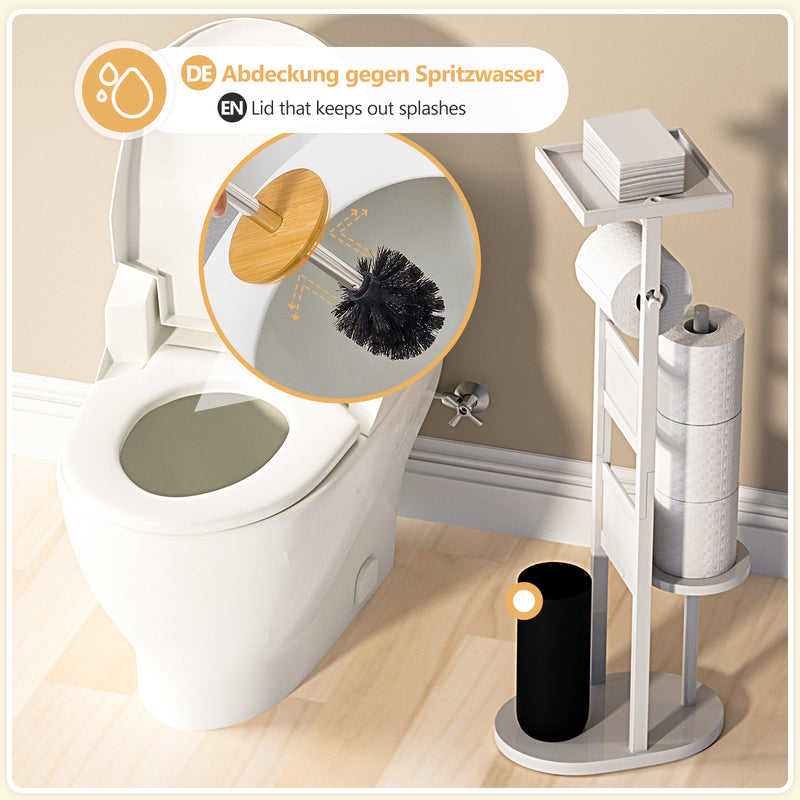 Yorbay Stand WC - Garnitur aus Bambus - YB025 - Z046 - 24 - yorbiy.com