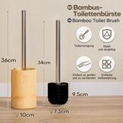 Yorbay Toilettenbürste mit Bambus - Halter - YB111 - Z116 - 3 - yorbiy.com