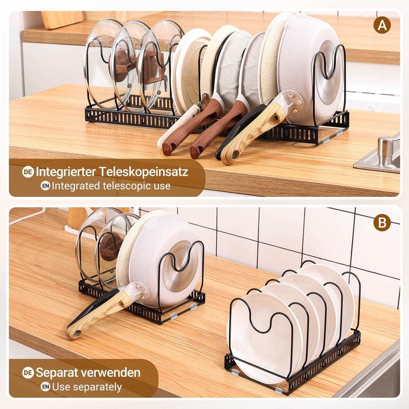 Yorbay Topfdeckelhalter mit 10 verstellbaren Fächern - F210 - 4 - yorbiy.com