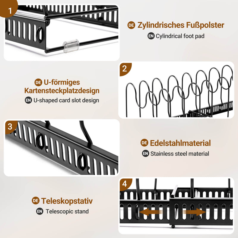 Yorbay Topfdeckelhalter mit 10 verstellbaren Fächern - F210 - 6 - yorbiy.com