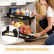 Yorbay Unterspülregal 2er-Set ausziehbar höhenverstellbar - YB112-T080 - 5 - yorbiy.com
