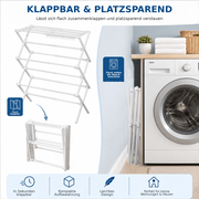 Yorbay X-förmiger 3-stöckiger Wäscheständer ausziehbar, klappbar - YS028-T110 - 4 - yorbiy.com