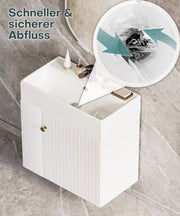Yorbay hängender Waschtischunterschrank 55 cm mit Waschbecken - YB097 - D053 - 6 - yorbiy.com