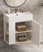 Yorbay hängender Waschtischunterschrank 55 cm mit Waschbecken - YB097 - D053 - 7 - yorbiy.com