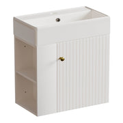 Yorbay hängender Waschtischunterschrank 55 cm mit Waschbecken - YB097 - D053 - 1 - yorbiy.com