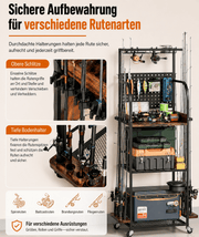 Yorbay Angelrutenständer mit Rollen für 12 Angelruten - YS032-T114 - 8 - yorbiy.com