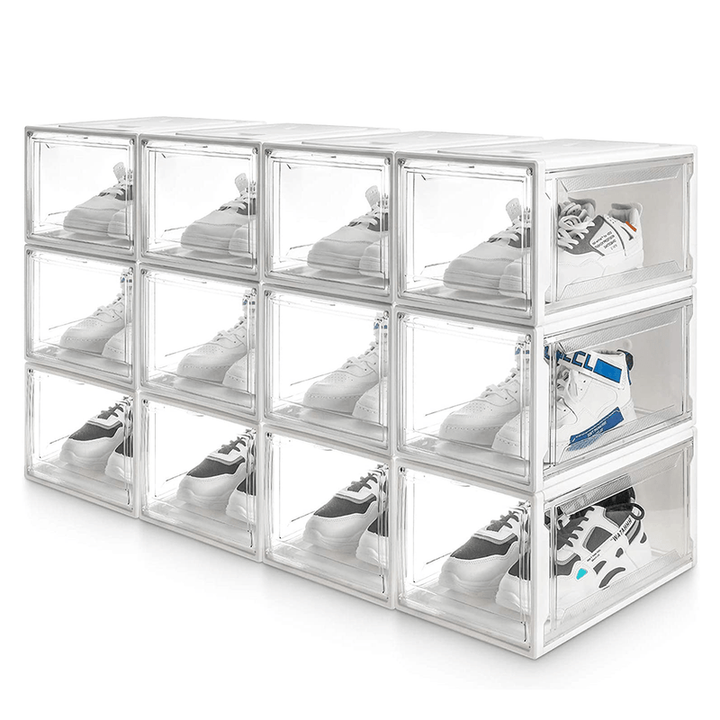 Yorbay Super transparent Schuhbox Weiß - 4xB56 - 12 - yorbiy.com