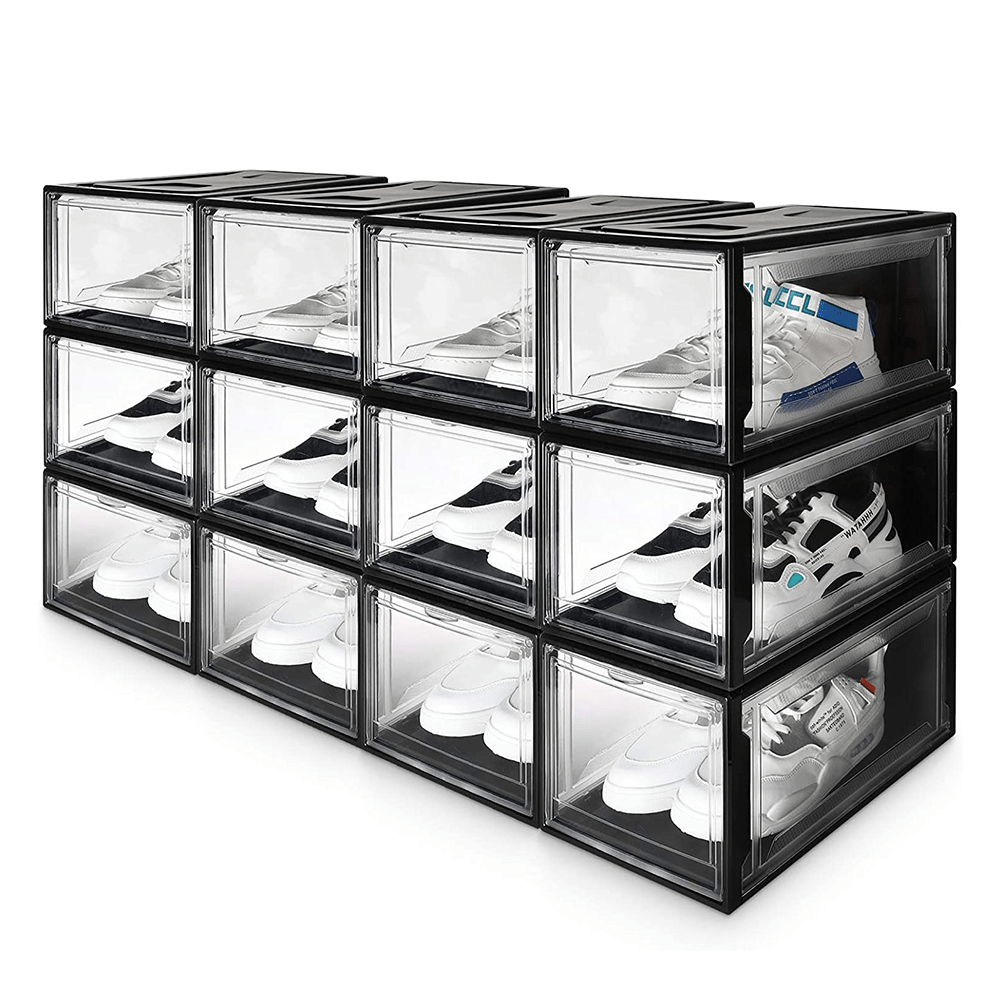 Yorbay Super transparent Schuhbox Schwarz - 4xB57 - 13 - yorbiy.com