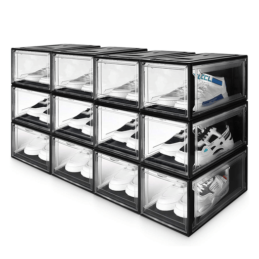 Yorbay Super transparent Schuhbox Schwarz - 4xB57 - 13 - yorbiy.com