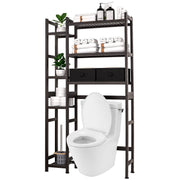 Yorbay Toilettenregal aus Bambus mit 2 Aufbewahrungsboxen und höhenverstellbaren Ablagen - YB036-Z072 - 1 - yorbiy.com