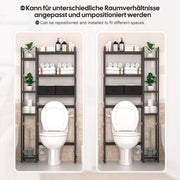 Yorbay Toilettenregal aus Bambus mit 2 Aufbewahrungsboxen und höhenverstellbaren Ablagen 22 - yorbiy.com