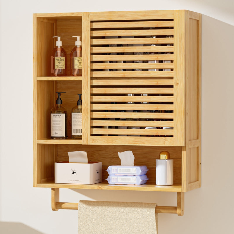 Yorbay Badezimmerschrank mit Tür und Regalen, 70 x 56 x 20 cm - YB070 - Z094 - 8 - yorbiy.com