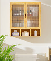 Yorbay Badezimmerschrank mit Doppeltür und Fächern, 59 x 22 x 66 cm - YB - YB071 - Z097 - 9 - yorbiy.com