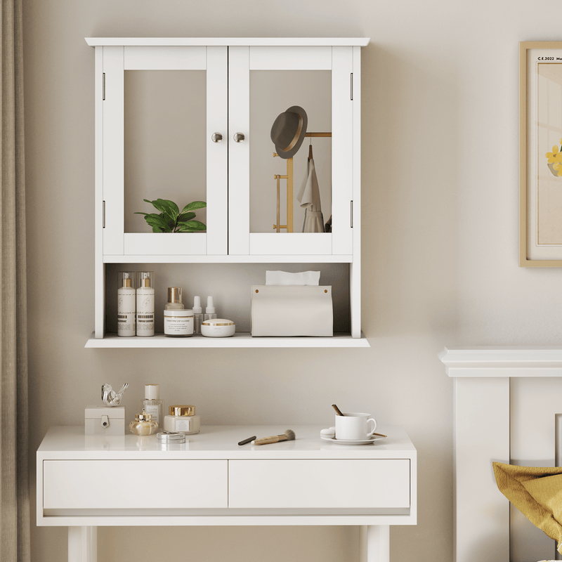 Wandmontierter Badezimmerschrank mit Spiegel - YB - W3180P271290 - 6 - yorbiy.com
