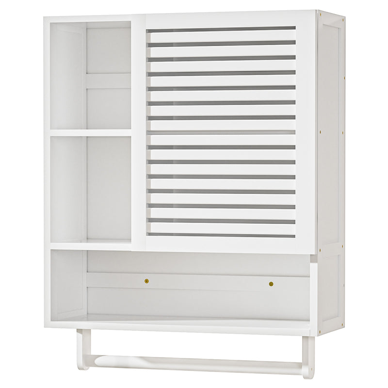 Yorbay Badezimmerschrank mit Tür und Regalen, 70 x 56 x 20 cm - YB070 - Z095 - 10 - yorbiy.com
