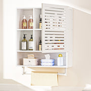 Yorbay Badezimmerschrank mit Tür und Regalen, 70 x 56 x 20 cm - YB070 - Z095 - 11 - yorbiy.com