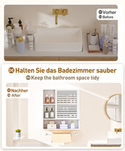 Yorbay Badezimmerschrank mit Tür und Regalen, 70 x 56 x 20 cm - YB070 - Z095 - 14 - yorbiy.com