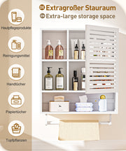 Yorbay Badezimmerschrank mit Tür und Regalen, 70 x 56 x 20 cm - YB070 - Z095 - 16 - yorbiy.com