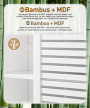 Yorbay Badezimmerschrank mit Tür und Regalen, 70 x 56 x 20 cm - YB070 - Z095 - 15 - yorbiy.com