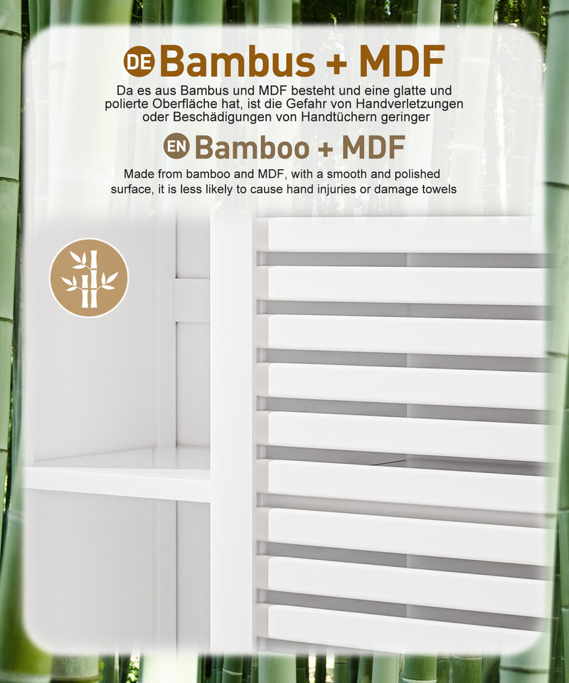 Yorbay Badezimmerschrank mit Tür und Regalen, 70 x 56 x 20 cm - YB070 - Z095 - 15 - yorbiy.com