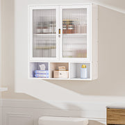 Yorbay Badezimmerschrank mit Doppeltür und Fächern, 59 x 22 x 66 cm - YB - YB071 - Z098 - 12 - yorbiy.com