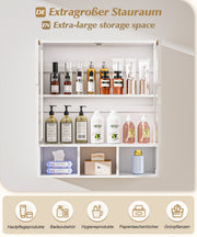 Yorbay Badezimmerschrank mit Doppeltür und Fächern, 59 x 22 x 66 cm - YB - YB071 - Z098 - 17 - yorbiy.com