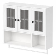 Yorbay wandhängender Badezimmerschrank mit 3 Türen, 88 × 26 × 83,5 cm - YW021-D090 - 1 - yorbiy.com