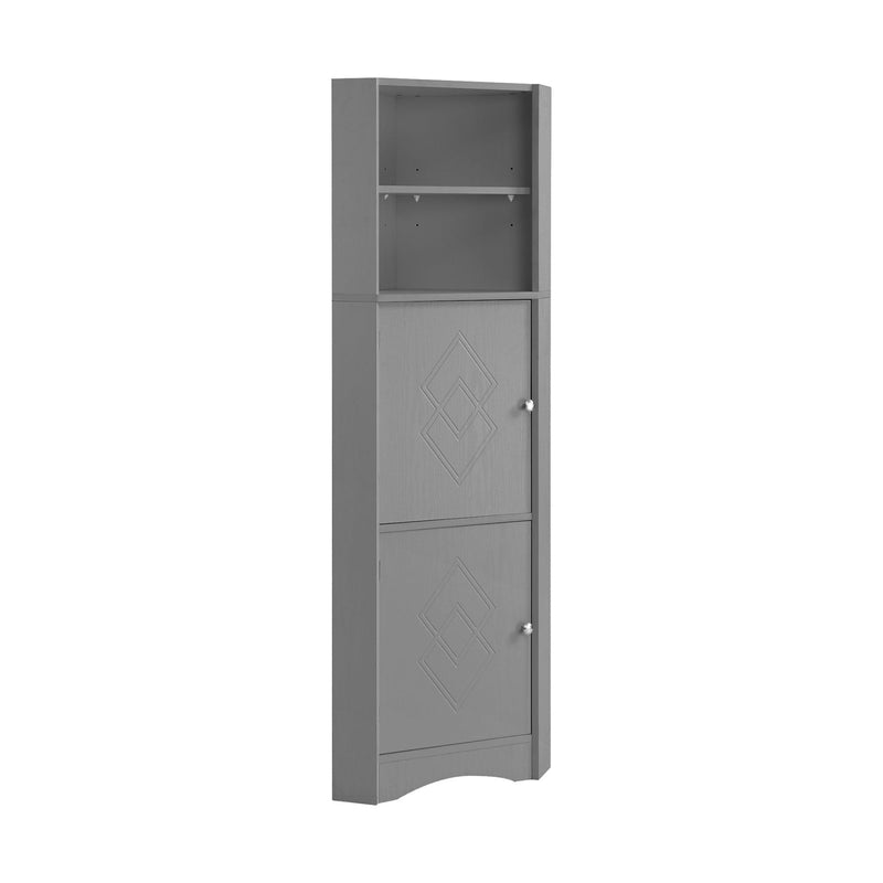 Eck - Badschrank mit zwei Ablagefächern und verstellbarem Einlegeboden - YB - WF314510AAE - 1 - yorbiy.com