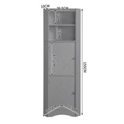 Eck - Badschrank mit zwei Ablagefächern und verstellbarem Einlegeboden - YB - WF314510AAE - 3 - yorbiy.com