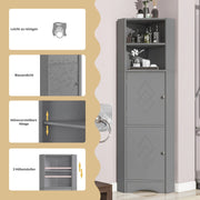 Eck - Badschrank mit zwei Ablagefächern und verstellbarem Einlegeboden - YB - WF314510AAE - 5 - yorbiy.com