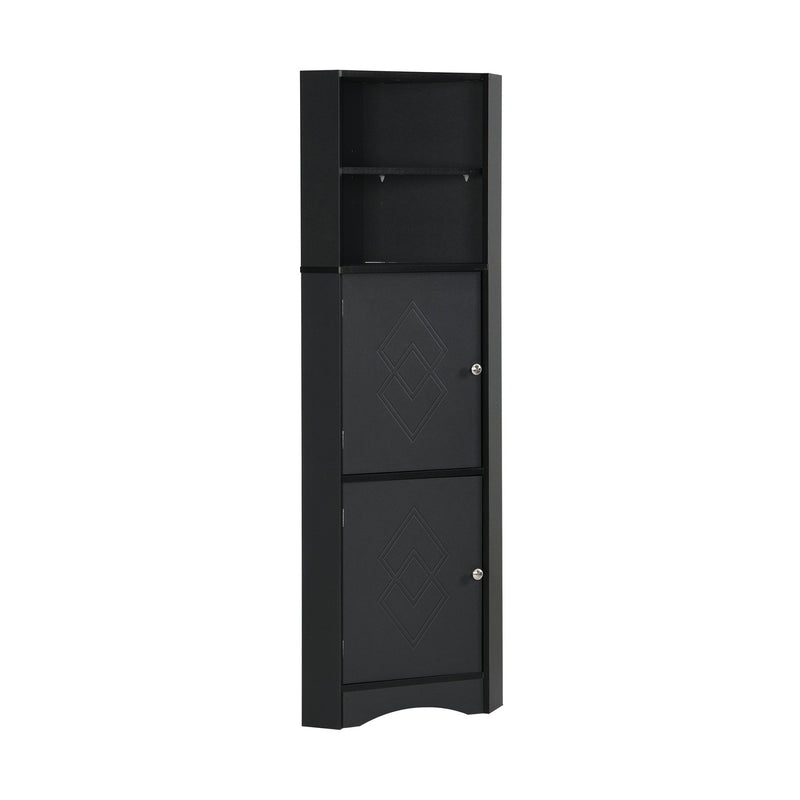 Eck - Badschrank mit zwei Ablagefächern und verstellbarem Einlegeboden - YB - WF314510AAB - 9 - yorbiy.com