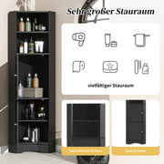 Eck - Badschrank mit zwei Ablagefächern und verstellbarem Einlegeboden - YB - WF314510AAB - 12 - yorbiy.com