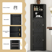 Eck - Badschrank mit zwei Ablagefächern und verstellbarem Einlegeboden - YB - WF314510AAB - 13 - yorbiy.com