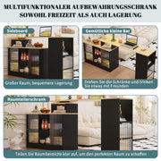 Ausziehbarer Bartisch mit Stauraum, schwarz - YB - N634P19989703S - 6 - yorbiy.com