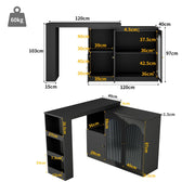 Um 360° drehbarer Bartisch, multifunktionaler Ess - und Barschrank - YB - N620P20771214S - 12 - yorbiy.com