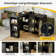 Um 360° drehbarer Bartisch, multifunktionaler Ess - und Barschrank - YB - N620P20771214S - 14 - yorbiy.com