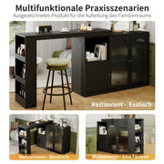 Um 360° drehbarer Bartisch, multifunktionaler Ess - und Barschrank - YB - N620P20771214S - 15 - yorbiy.com