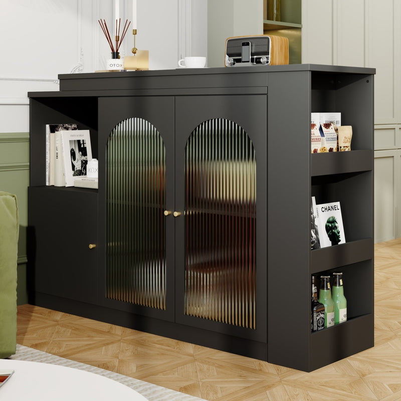 Um 360° drehbarer Bartisch, multifunktionaler Ess - und Barschrank - YB - N620P20771214S - 16 - yorbiy.com